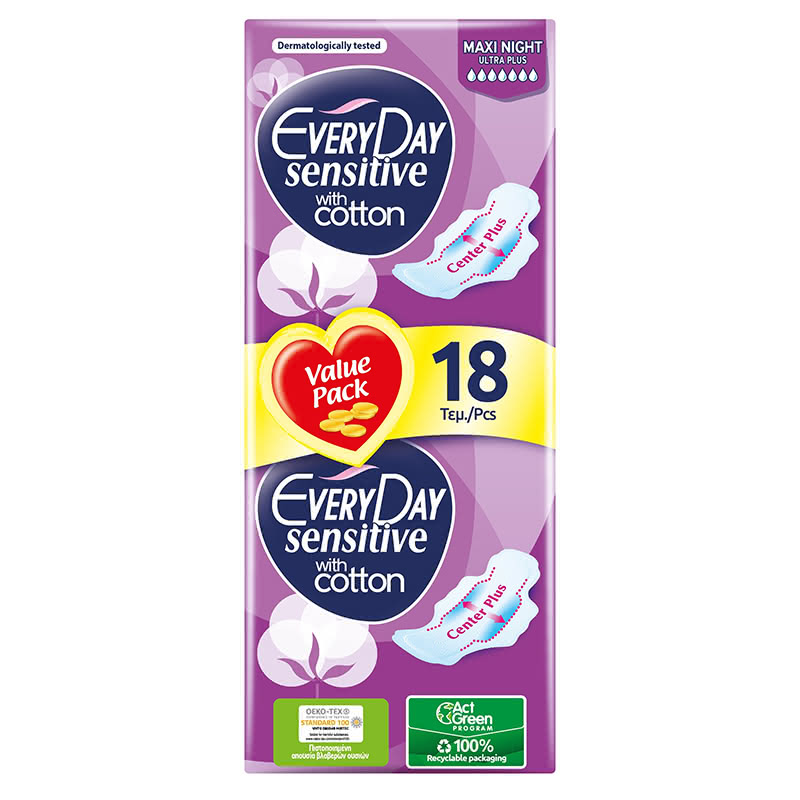 NORMAL Ultra Plus Sensitive with cotton - Everyday